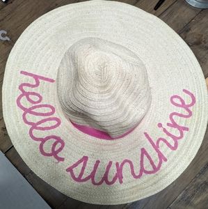 NWOT hello sunshine sun hat